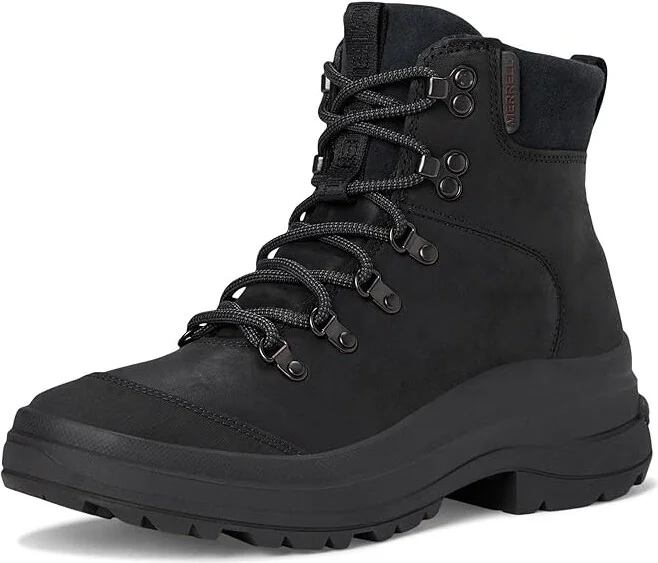 Merrell Harper Lace Zip Waterproof Women's Boots Black : 7.5 M, Leather - Image 5
