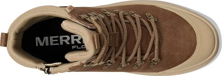 Merrell Harper Lace Zip Waterproof Women's Boots Khaki : 8 M, Leather - Image 2
