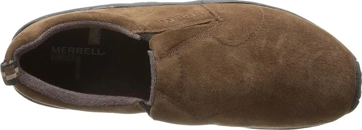 Merrell Jungle Moc Men's Slip on Shoes Dark Earth Suede : 7 W, Leather/Suede - Image 3