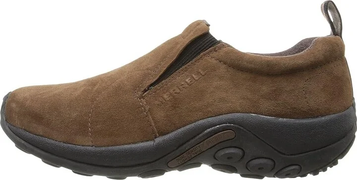 Merrell Jungle Moc Men's Slip on Shoes Dark Earth Suede : 7 W, Leather/Suede - Image 7