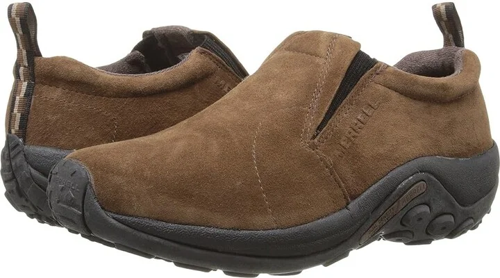 Merrell Jungle Moc Men's Slip on Shoes Dark Earth Suede : 7 W, Leather/Suede