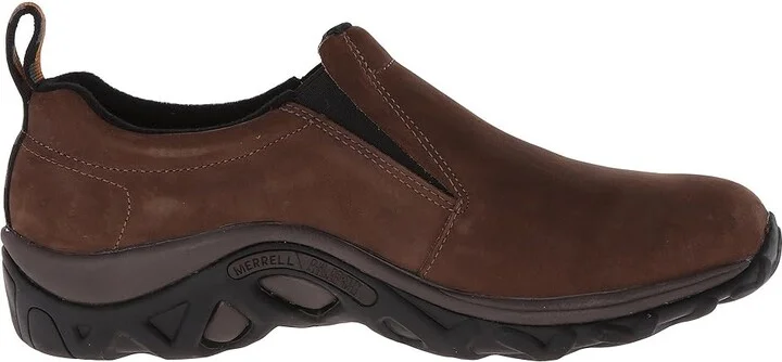 Merrell Jungle Moc Nubuck Men's Slip on Shoes Brown Nubuck : 7 M, Leather/Nubuck - Image 8