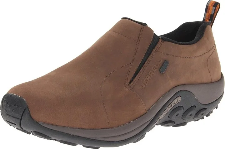 Merrell Jungle Moc Nubuck Waterproof Men's Shoes Brown : 7 M - Image 2