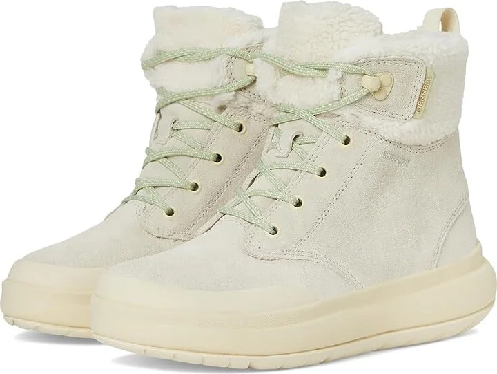 Merrell Marquette Thermo Lace Waterproof Women's Boots Birch : 6 M, Leather/Suede