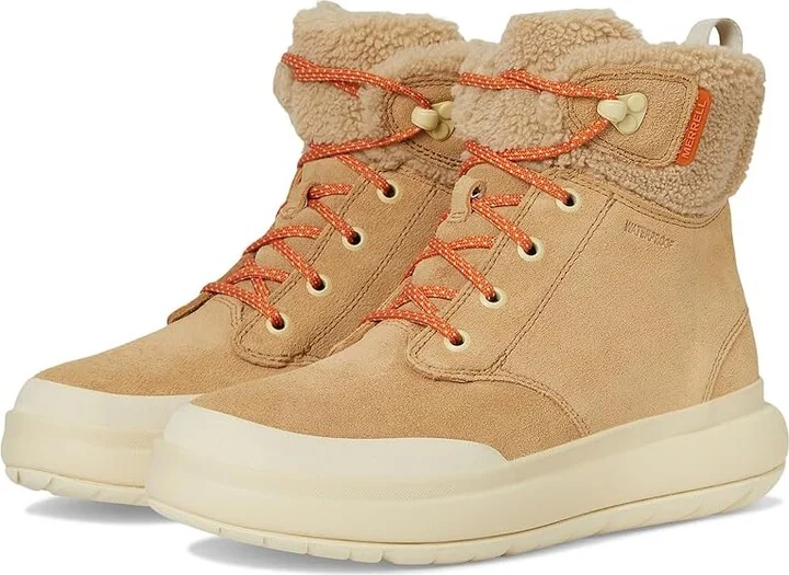 Merrell Marquette Thermo Lace Waterproof Women's Boots Tan : 7.5 M, Leather/Suede