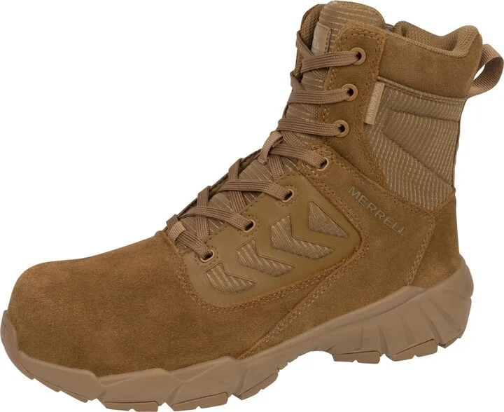 Merrell Men's Fullbench 8" Tactical Zip Waterprooof Carbon Fiber Military Boot