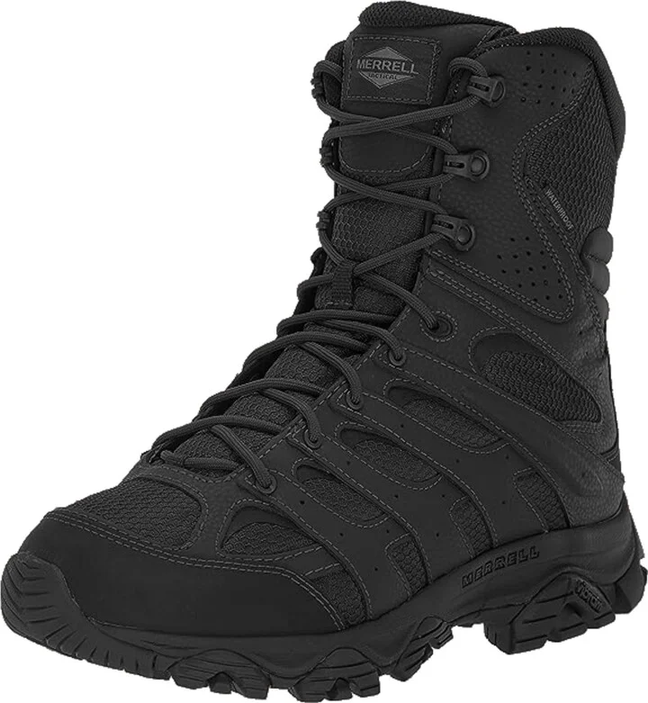Merrell Men's Moab 3 8” Zip Tactical Waterproof Boots