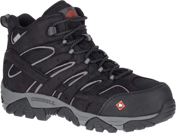 Merrell Men's Moab Vertex Mid Waterproof Composite Toe Construction Boot
