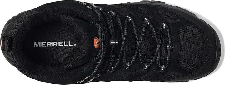 Merrell Moab 3 Mid Men's Shoes Black Night : 7 W, Leather/Textile - Image 2