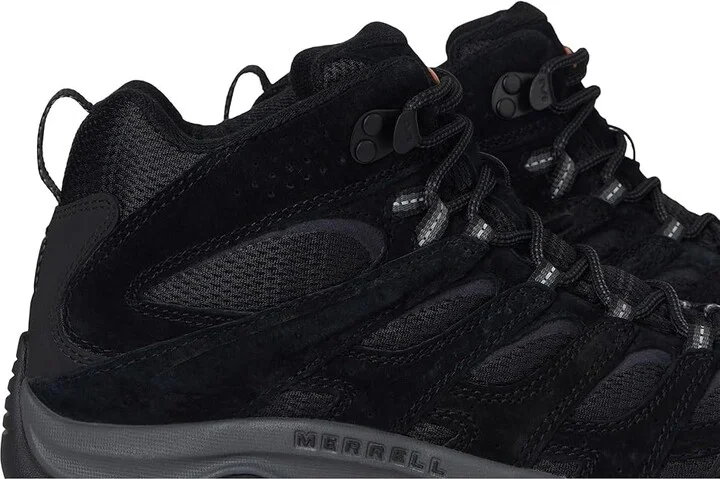 Merrell Moab 3 Mid Men's Shoes Black Night : 7 W, Leather/Textile - Image 7