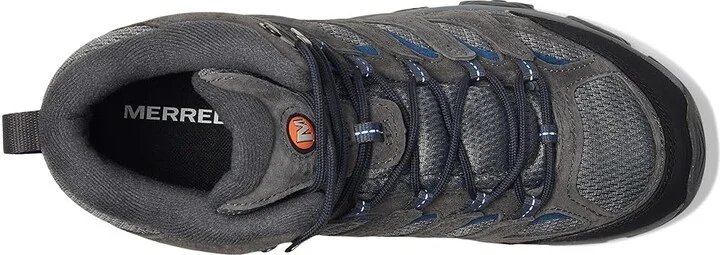 Merrell Moab 3 Mid Men's Shoes Granite : 7 W, Leather/Textile - Image 2