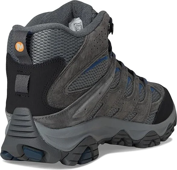 Merrell Moab 3 Mid Men's Shoes Granite : 7 W, Leather/Textile - Image 4