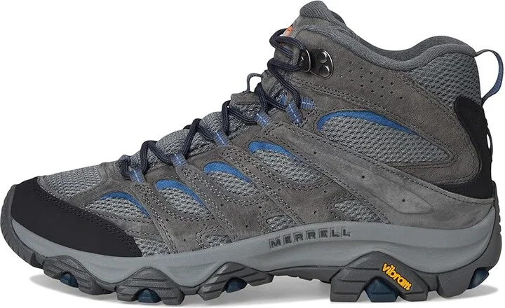 Merrell Moab 3 Mid Men's Shoes Granite : 7 W, Leather/Textile - Image 6