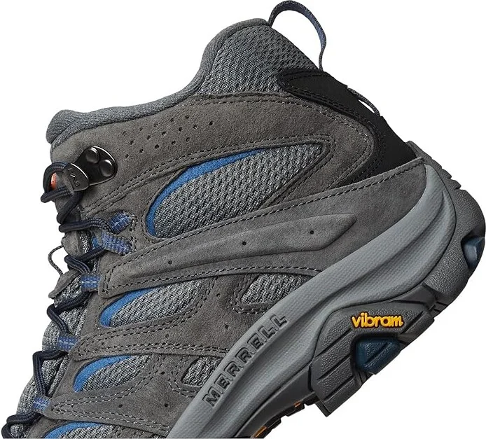 Merrell Moab 3 Mid Men's Shoes Granite : 7 W, Leather/Textile - Image 7