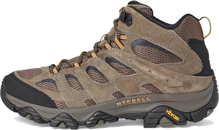 Merrell Moab 3 Mid Men's Shoes Walnut : 7 W, Leather/Textile - Image 6
