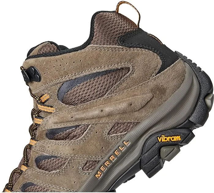 Merrell Moab 3 Mid Men's Shoes Walnut : 7 W, Leather/Textile - Image 7