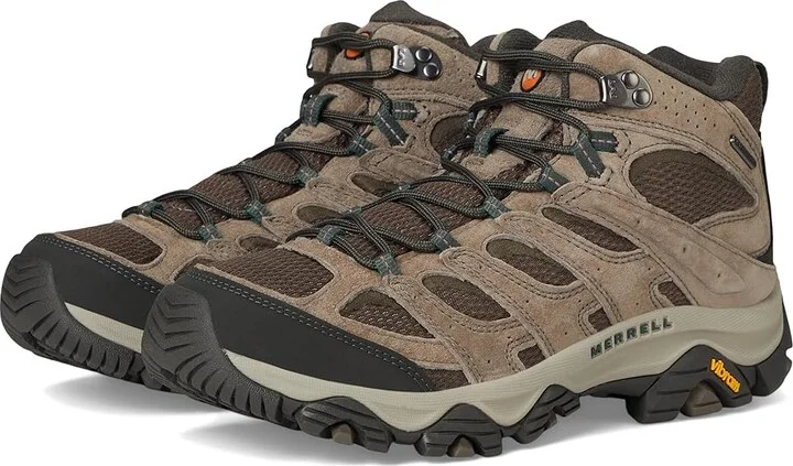 Merrell Moab 3 Mid Waterproof Men's Shoes Boulder 1 : 8 W, Leather/Textile