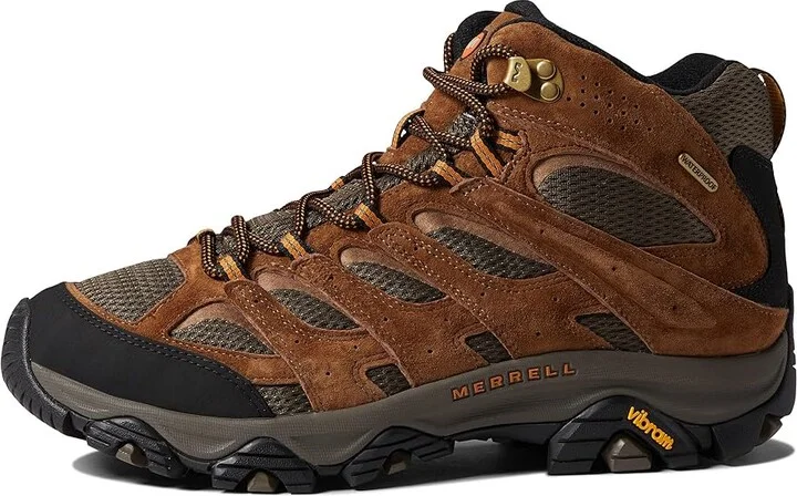 Merrell Moab 3 Mid Waterproof Men's Shoes Earth : 14 W, Leather/Textile - Image 5