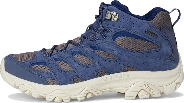 Merrell Moab 3 Mid Waterproof Men's Shoes Grey Stone : 8.5 M, Leather/Textile - Image 6