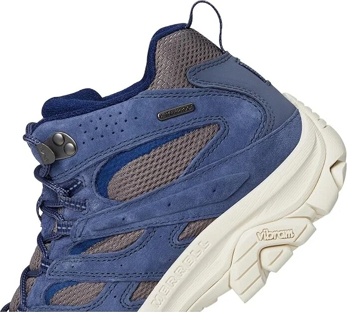 Merrell Moab 3 Mid Waterproof Men's Shoes Grey Stone : 8.5 M, Leather/Textile - Image 7