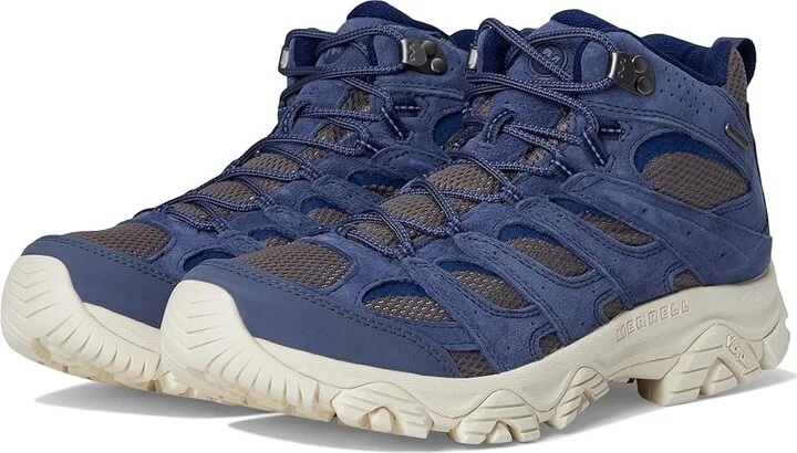 Merrell Moab 3 Mid Waterproof Men's Shoes Grey Stone : 8.5 M, Leather/Textile