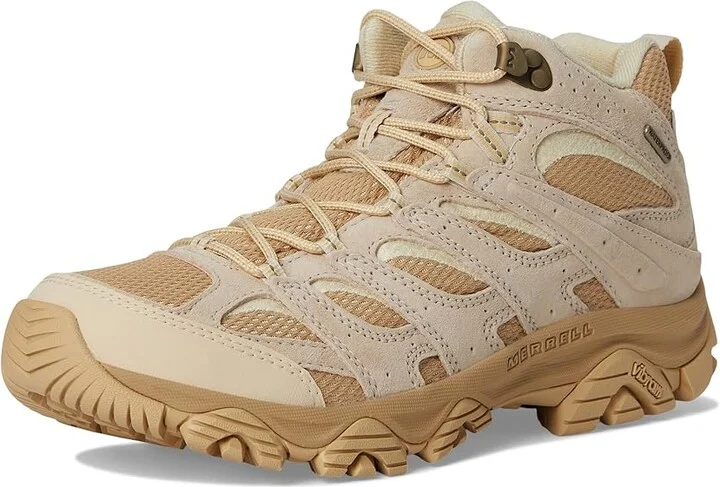 Merrell Moab 3 Mid Waterproof Men's Shoes Latte : 12 M, Leather/Textile - Image 5