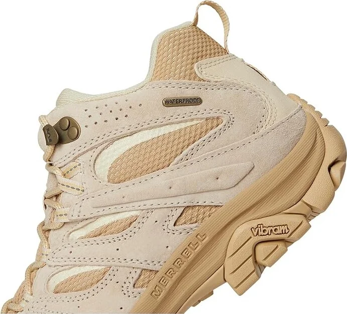 Merrell Moab 3 Mid Waterproof Men's Shoes Latte : 12 M, Leather/Textile - Image 7