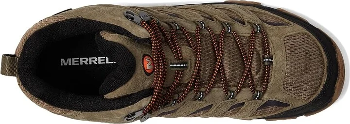 Merrell Moab 3 Mid Waterproof Men's Shoes Olive/Gum 1 : 8 W, Leather/Textile - Image 2