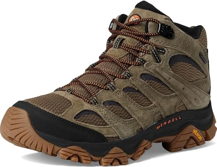 Merrell Moab 3 Mid Waterproof Men's Shoes Olive/Gum 1 : 8 W, Leather/Textile - Image 5