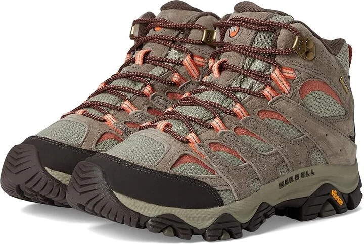 Merrell Moab 3 Mid WP Women's Shoes Bungee Cord 1 : 5 W, Suede/Textile
