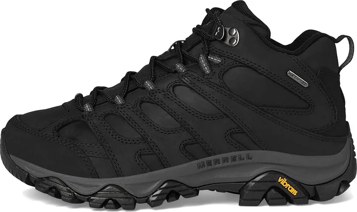 Merrell Moab 3 Prime Mid Waterproof Men's Shoes Black 1 : 7 W, Leather/Synthetic - Image 6