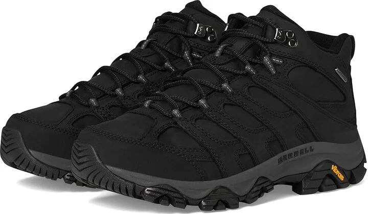 Merrell Moab 3 Prime Mid Waterproof Men's Shoes Black 1 : 7 W, Leather/Synthetic