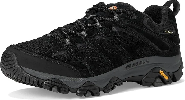 Merrell Moab 3 Waterproof Men's Shoes Black Night 1 : 7 M, Leather/Textile - Image 5