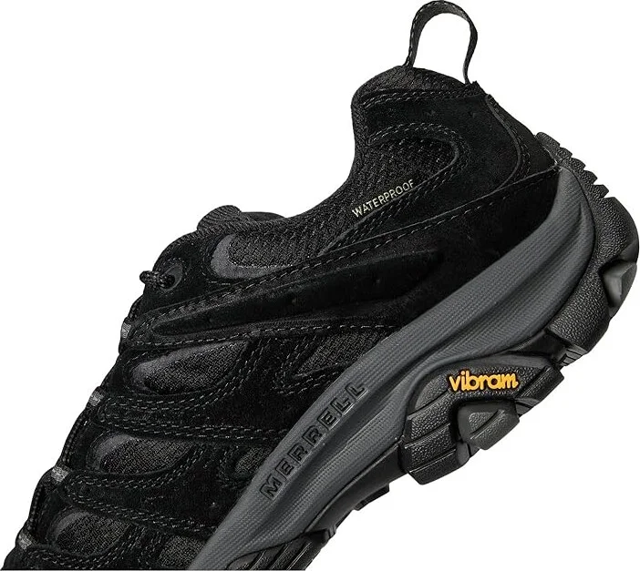 Merrell Moab 3 Waterproof Men's Shoes Black Night 1 : 7 M, Leather/Textile - Image 7