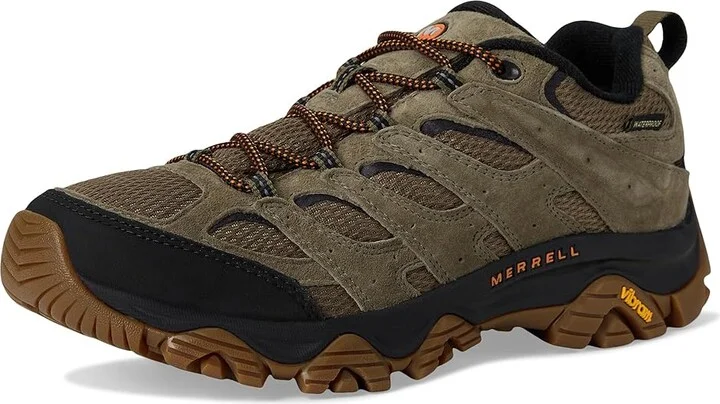 Merrell Moab 3 Waterproof Men's Shoes Olive/Gum 1 : 7 W, Leather/Textile - Image 5