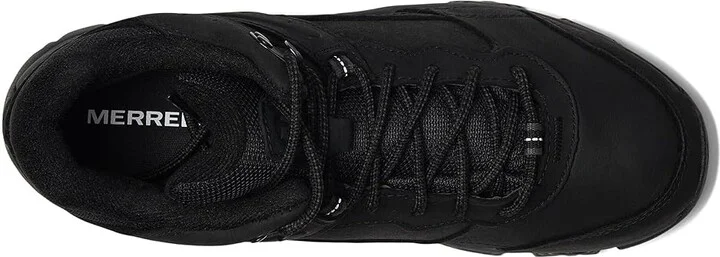 Merrell Moab Adventure 3 Mid WP Men's Shoes Black 1 : 9 W, Leather - Image 2