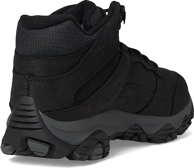 Merrell Moab Adventure 3 Mid WP Men's Shoes Black 1 : 9 W, Leather - Image 4