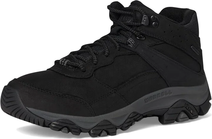 Merrell Moab Adventure 3 Mid WP Men's Shoes Black 1 : 9 W, Leather - Image 5