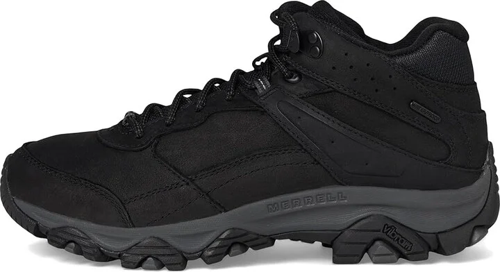 Merrell Moab Adventure 3 Mid WP Men's Shoes Black 1 : 9 W, Leather - Image 6