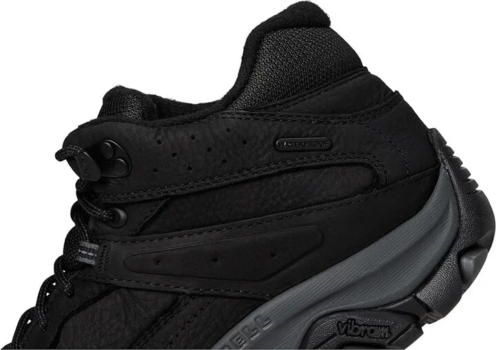 Merrell Moab Adventure 3 Mid WP Men's Shoes Black : 7.5 M, Leather - Image 7