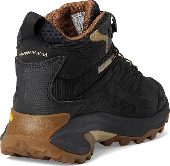 Merrell Moab Speed 2 Leather Mid Waterproof Men's Shoes Black : 14 M - Image 4