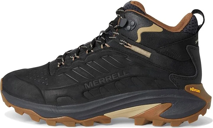 Merrell Moab Speed 2 Leather Mid Waterproof Men's Shoes Black : 14 M - Image 6
