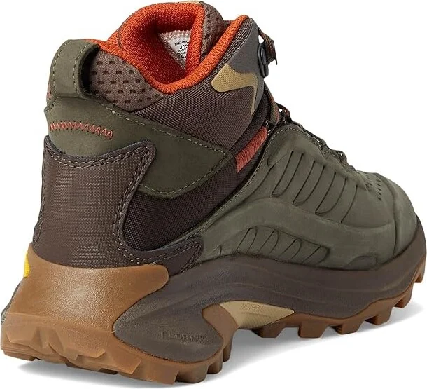Merrell Moab Speed 2 Leather Mid Waterproof Men's Shoes Olive : 11 M - Image 4