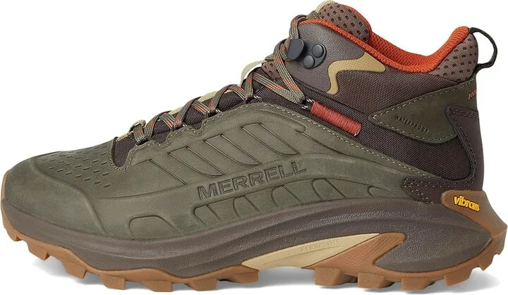 Merrell Moab Speed 2 Leather Mid Waterproof Men's Shoes Olive : 11 M - Image 6
