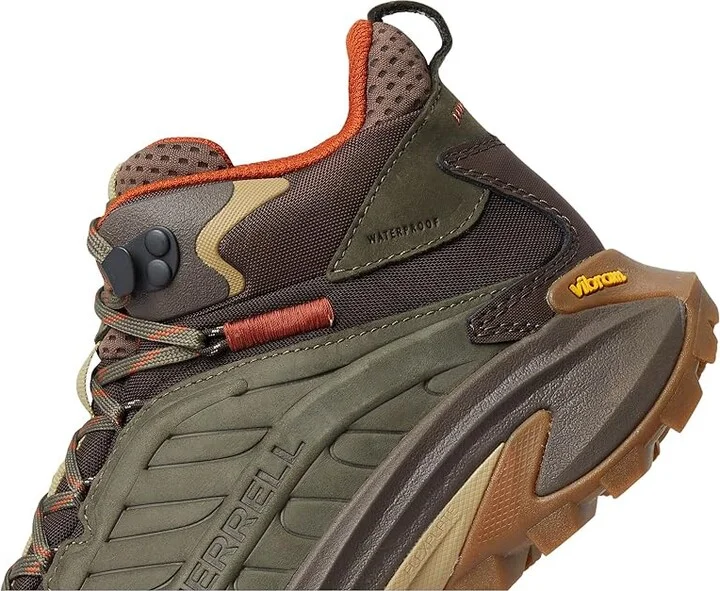 Merrell Moab Speed 2 Leather Mid Waterproof Men's Shoes Olive : 11 M - Image 7