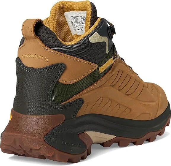 Merrell Moab Speed 2 Leather Mid Waterproof Men's Shoes Tan : 11.5 M - Image 4