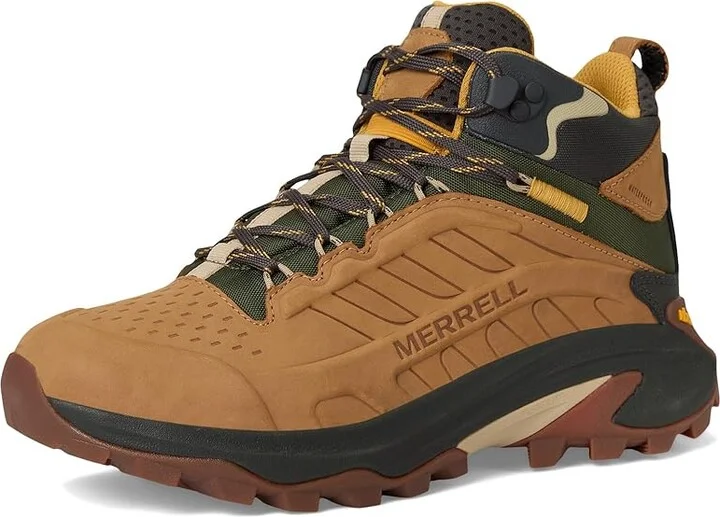 Merrell Moab Speed 2 Leather Mid Waterproof Men's Shoes Tan : 11.5 M - Image 5
