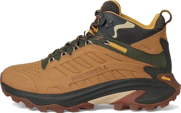 Merrell Moab Speed 2 Leather Mid Waterproof Men's Shoes Tan : 11.5 M - Image 6