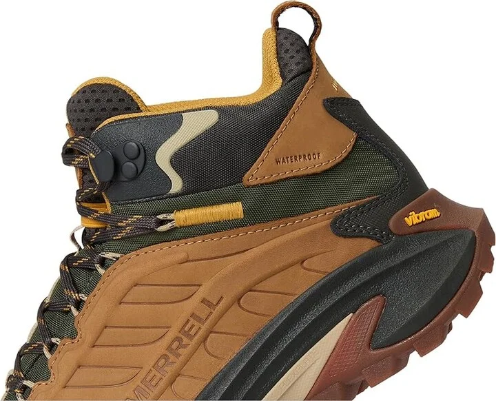 Merrell Moab Speed 2 Leather Mid Waterproof Men's Shoes Tan : 11.5 M - Image 7