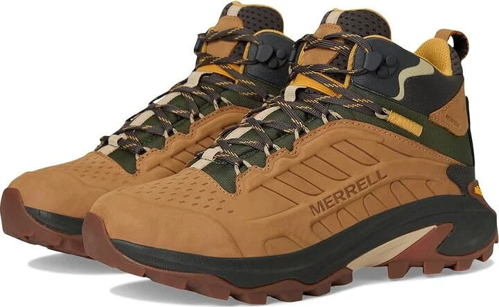 Merrell Moab Speed 2 Leather Mid Waterproof Men's Shoes Tan : 11.5 M
